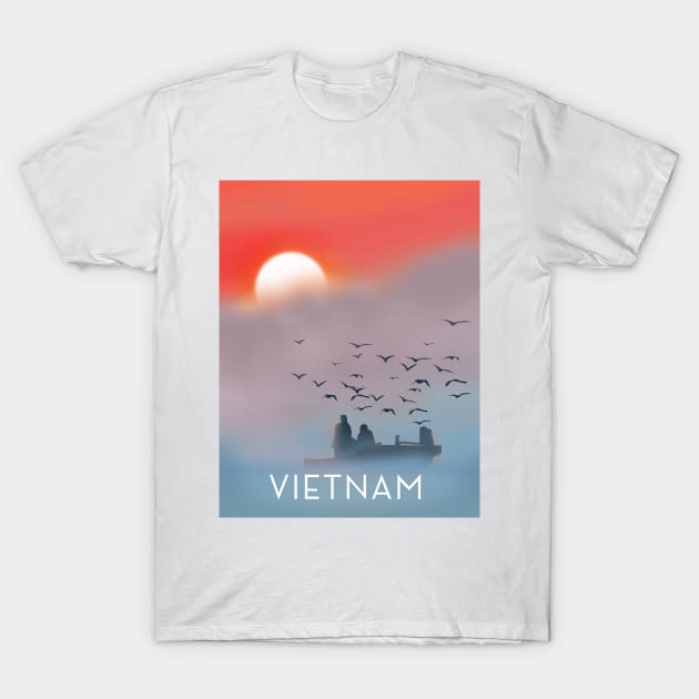 Vietnam Sunset T-Shirt by nickemporium1